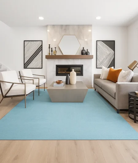 Risala Erbe Polyester Rugs In Living Room