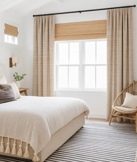 Risala Esprit Doux Sheer Curtains In Bedroom