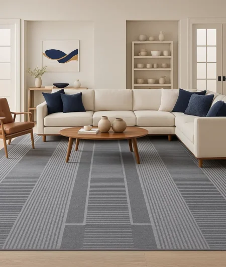 Risala Flat Weaves Al Fresco Polyester Rugs In Living Room