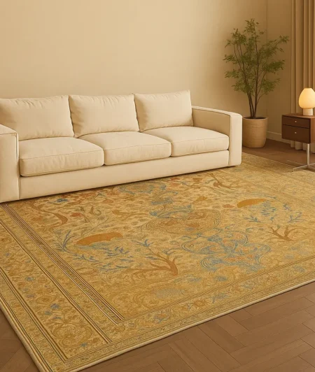 Risala Isfahan Oriental Rugs In Living Room