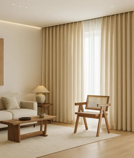 Risala Kin Sheer Curtains In Living Room