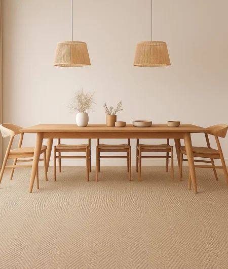 Risala Maya Synthetic Rugs In Dining Room