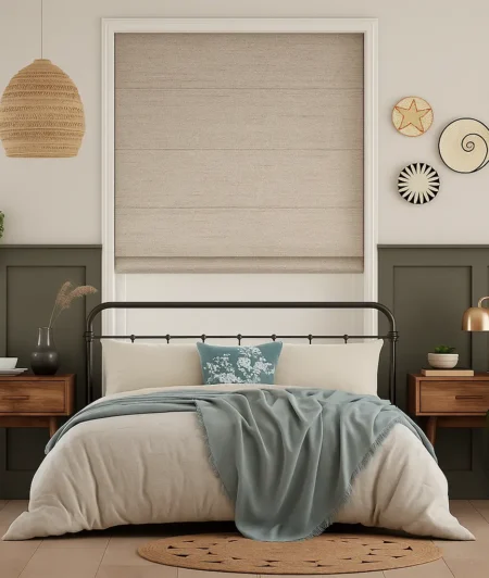 Risala Miraj Roman Blinds In Bedroom