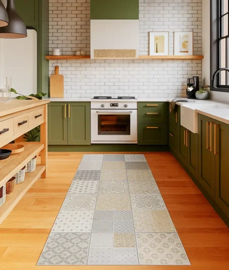 Risala Moroccan Style In Kitchen Rugs 2