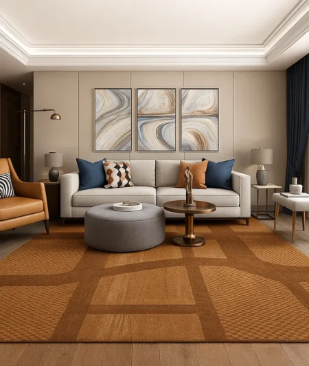 Risala Nomadic Moroccan Rugs In Living Room