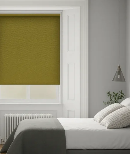 Risala Off White Venetian Blinds In Bedroom