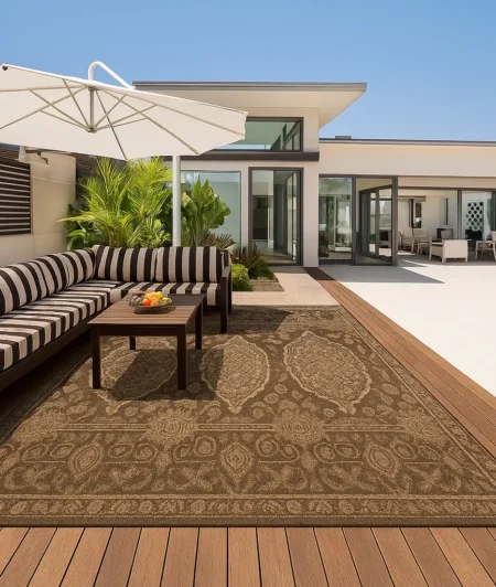 Risala Ozone Outdoor Rug In Outdoor Area