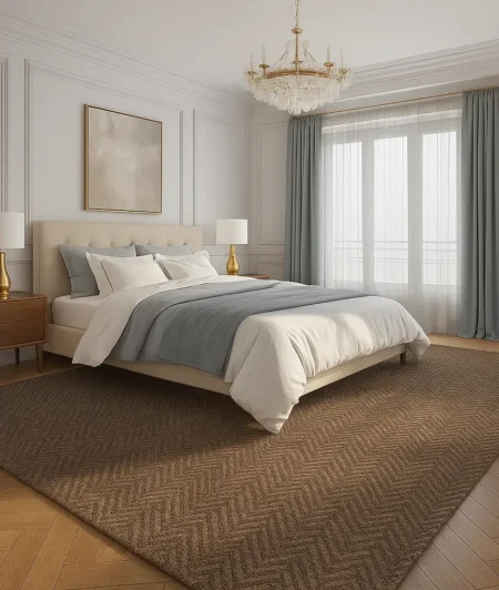 Risala Perth Synthetic Rugs In Bedroom