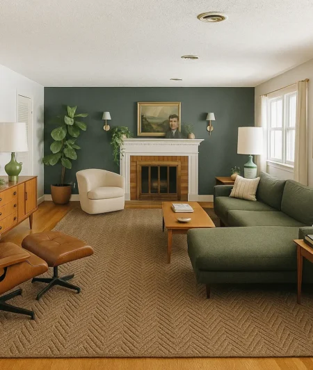 Risala Perth Synthetic Rugs In Living Room