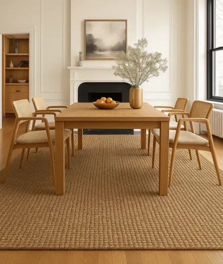 Risala Ravenna Synthetic Rugs In Dining Area