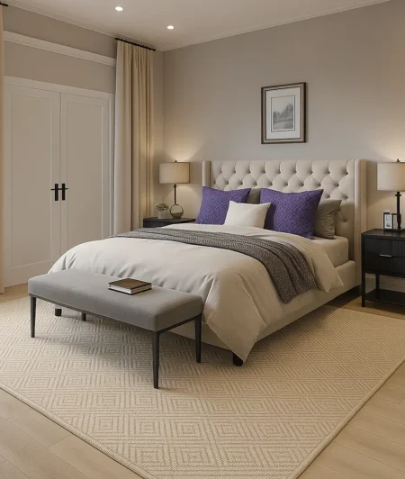 Risala Salt Spring Sisal Rugs In Bedroom