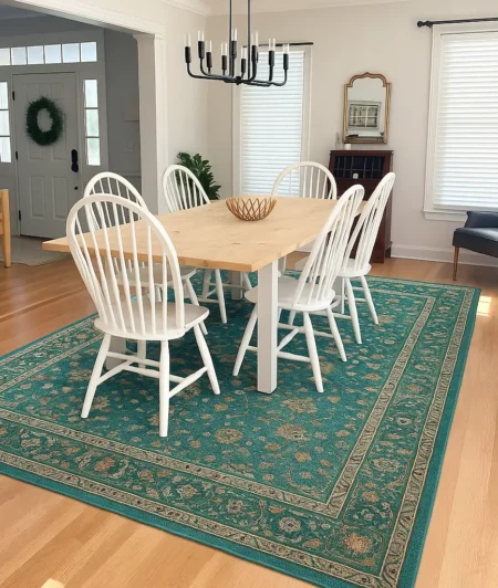 Risala Sultanate Persian Rugs In Dining Room