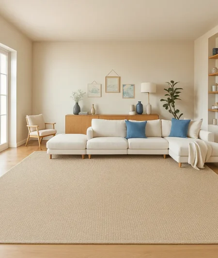 Risala Synthesis Synthetic Rugs In Living Room