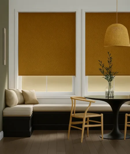 Risala Tiger EYE Venetian Blinds In Living Room