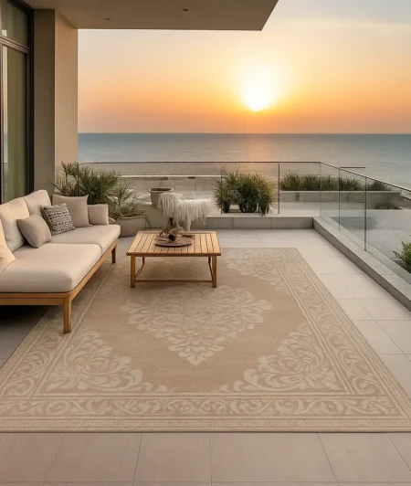 Risala Transsa Outdoor Rug in Balcony
