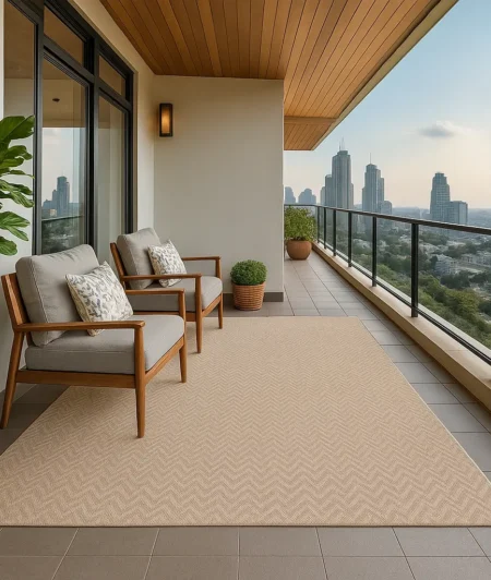 Risala Troy Outdoor Rug In Balcony