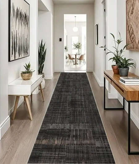 Risala Unstring Runner Rugs In Hallway