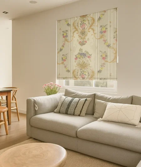 Risala Varena Roman Blinds In Living Room