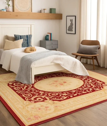 Risala Weaves Aprezo Cotton Rugs In Bedroom