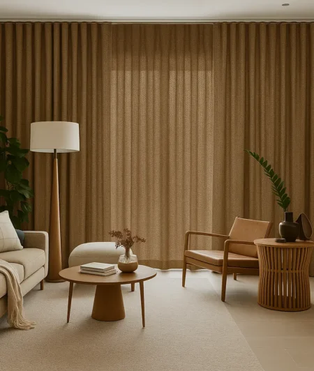 Risala Wynter Thermal Eyelet Curtains In Living Room