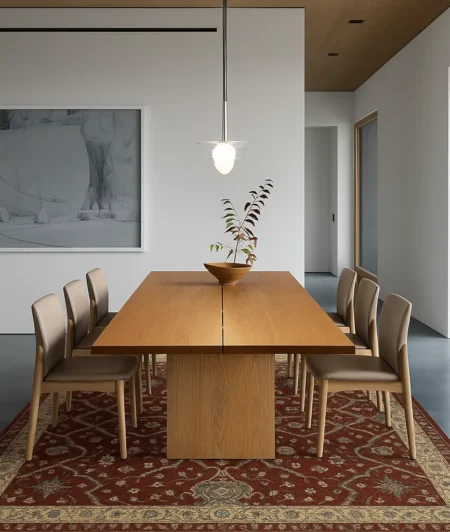 Risala Zamica Persian Rugs Im Dining Area