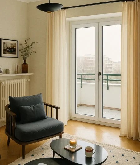 Risala Zodiac Eyelet Curtains In Living Room