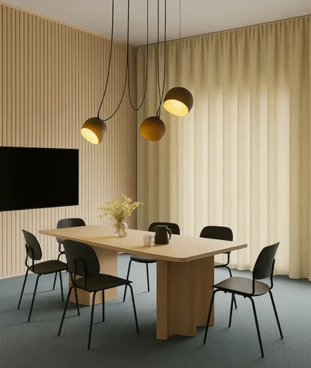 Risala Zodiac Eyelet Curtains In Office