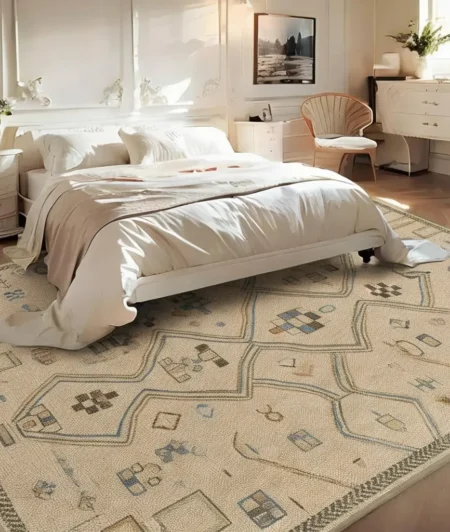 Risala Zuri Moroccan Rugs In Bedroom