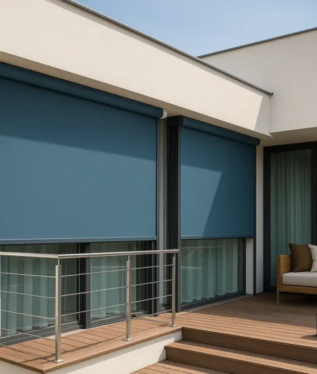 Risala Cement Outdoor Blinds In Outdoor Balcony