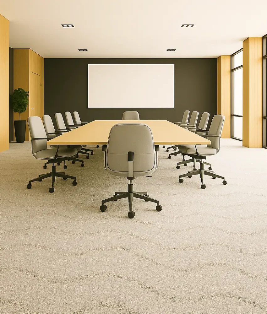 Balsan Gray Wall to Wall Carpets In Conference Rooms