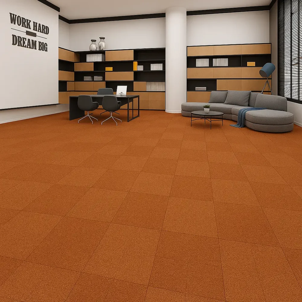 Bluebird Beige Carpet Tiles In Office