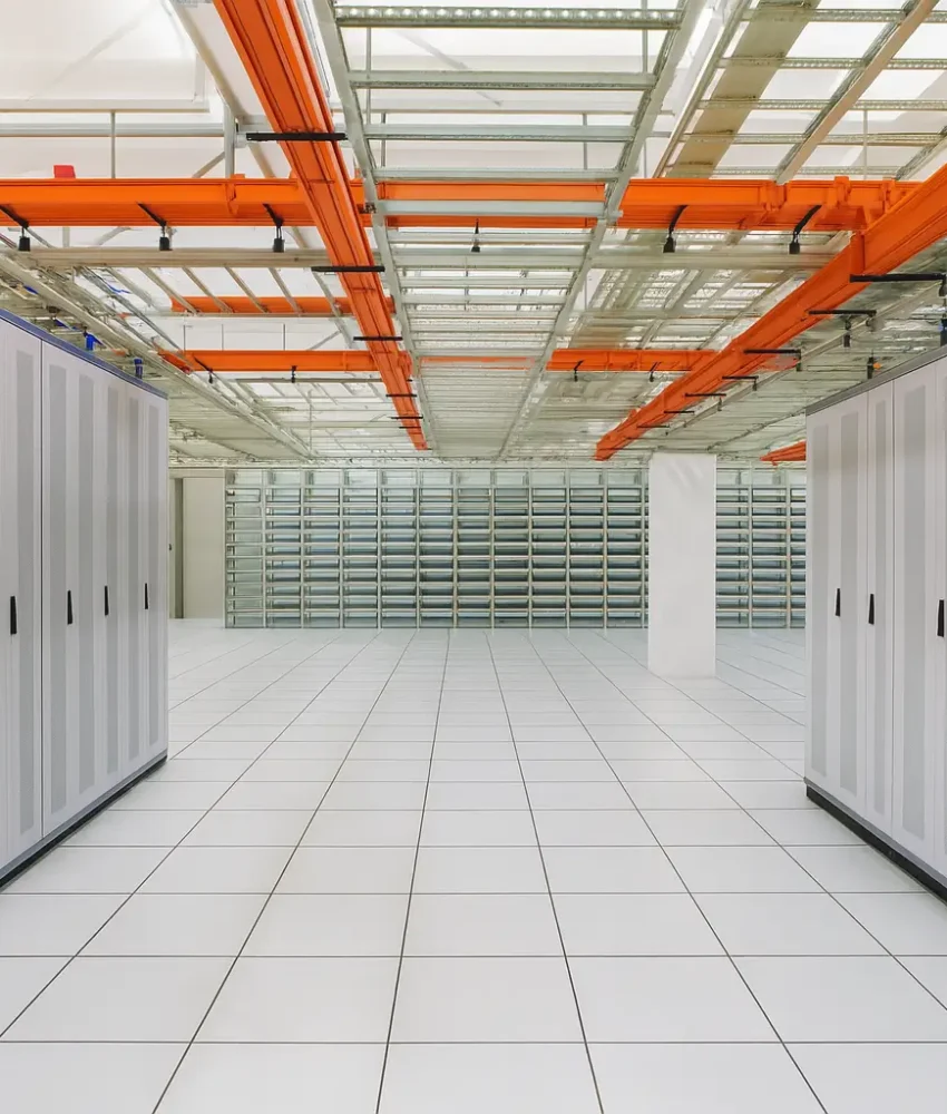 Calcium Sulfate Panels Raised Access Floors in Data Center