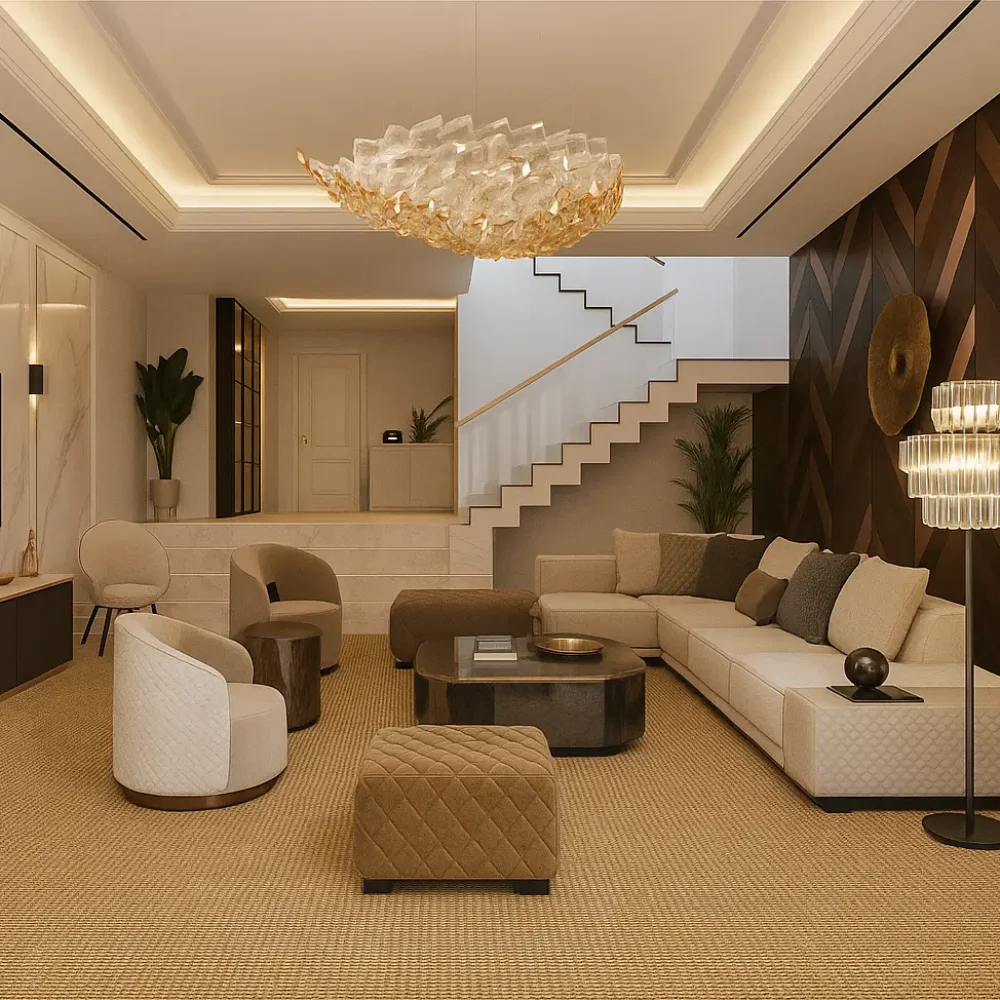 Dorothy Naturel Wall to Wall Carpets In Living Room