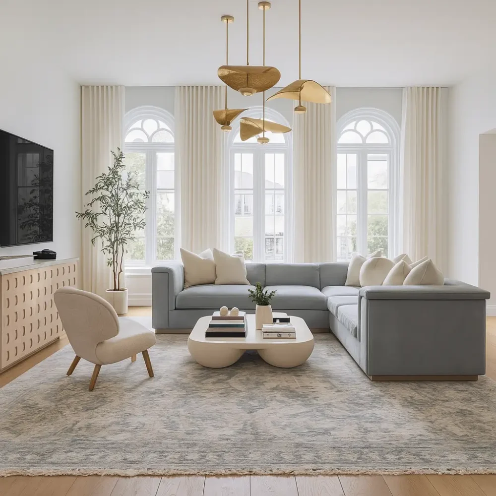 Hand Knotted Carpets in living room