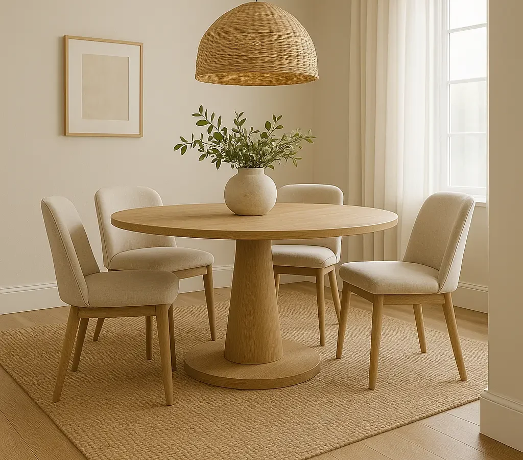 Jute Carpets in dining area