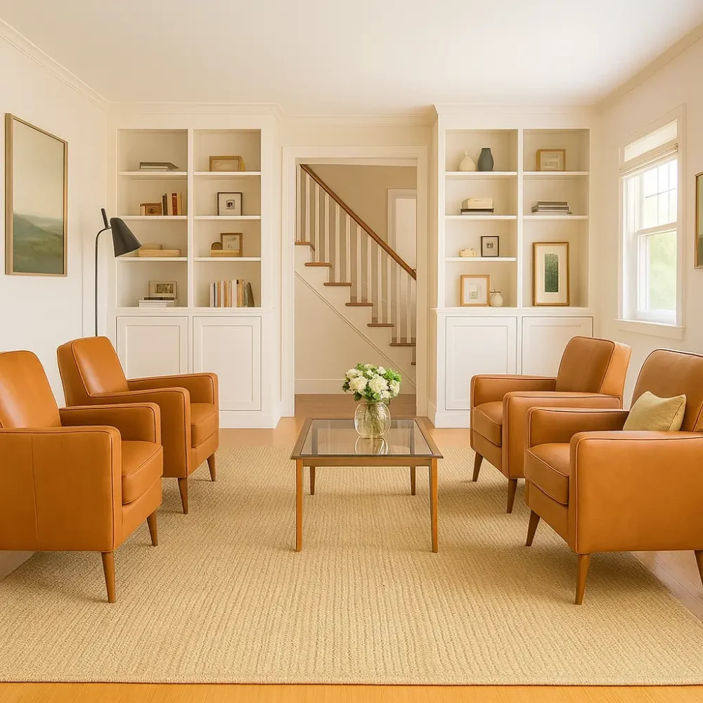 Jute Carpets in livingroom