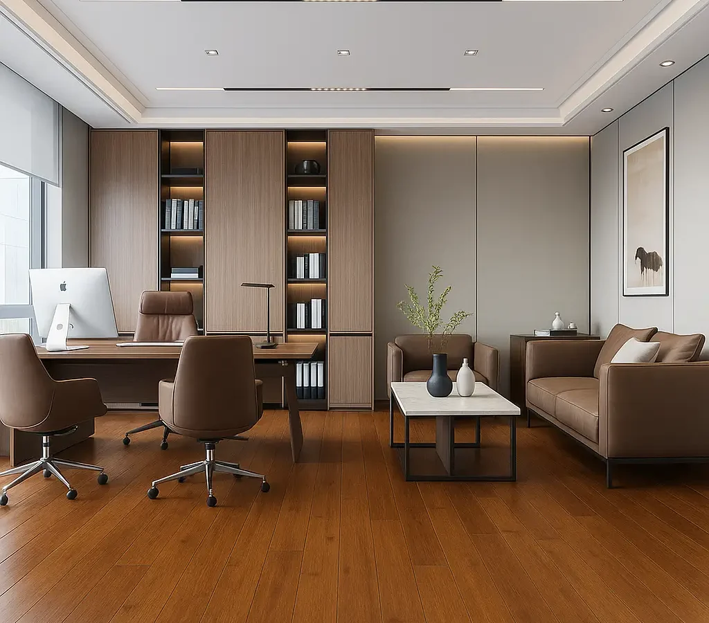 UNICLIC SCSW Bamboo Flooring In Office
