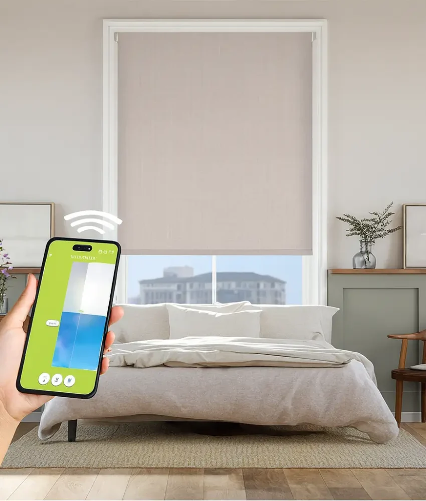 motorized blinds for bedroom
