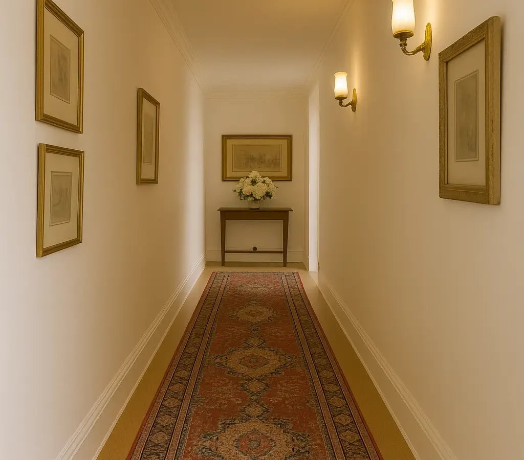 persian carpet in hallway