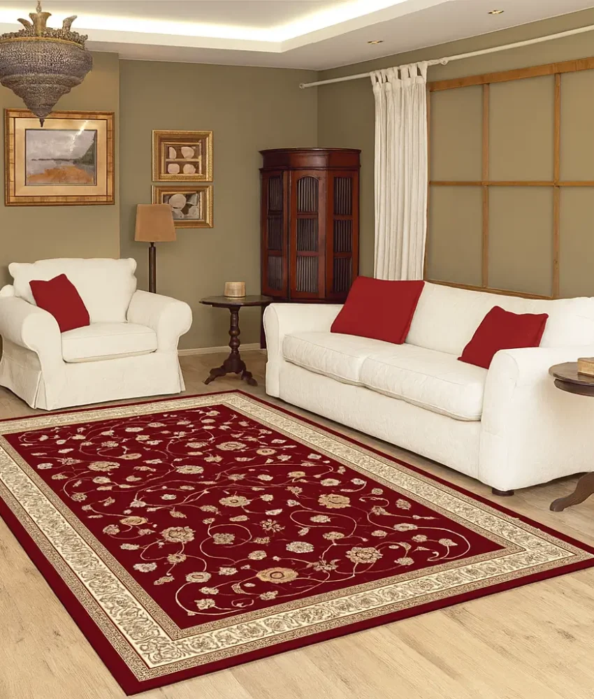 persian carpet in living room