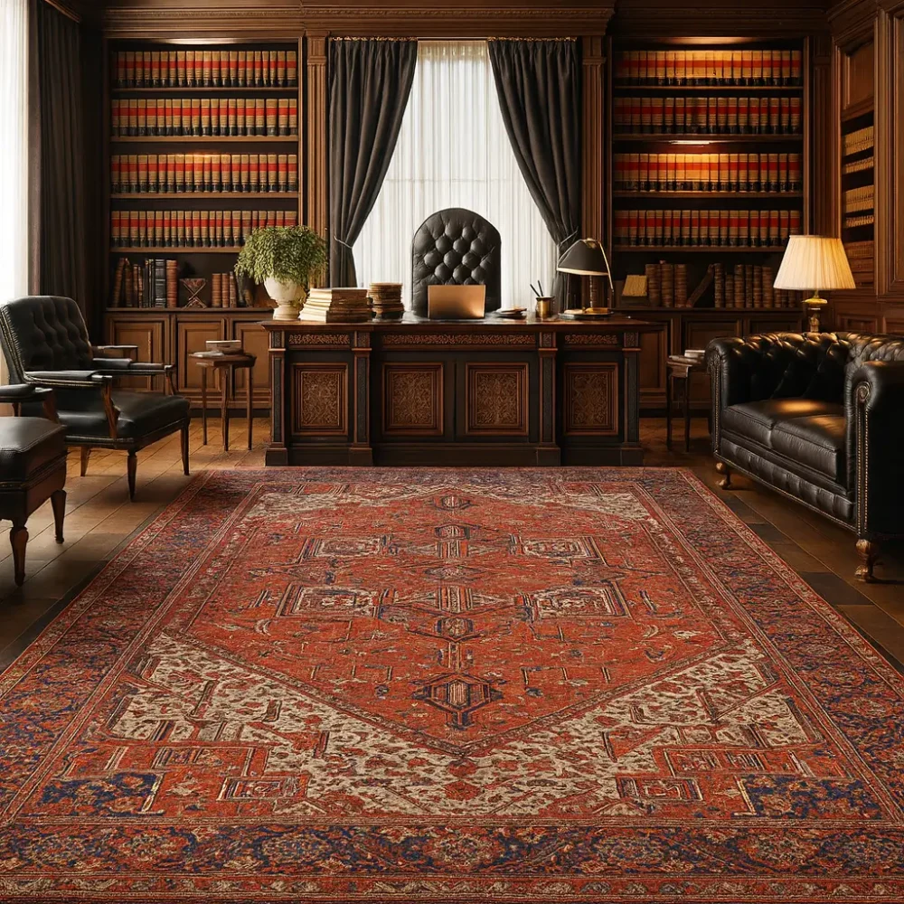 persian carpet in office