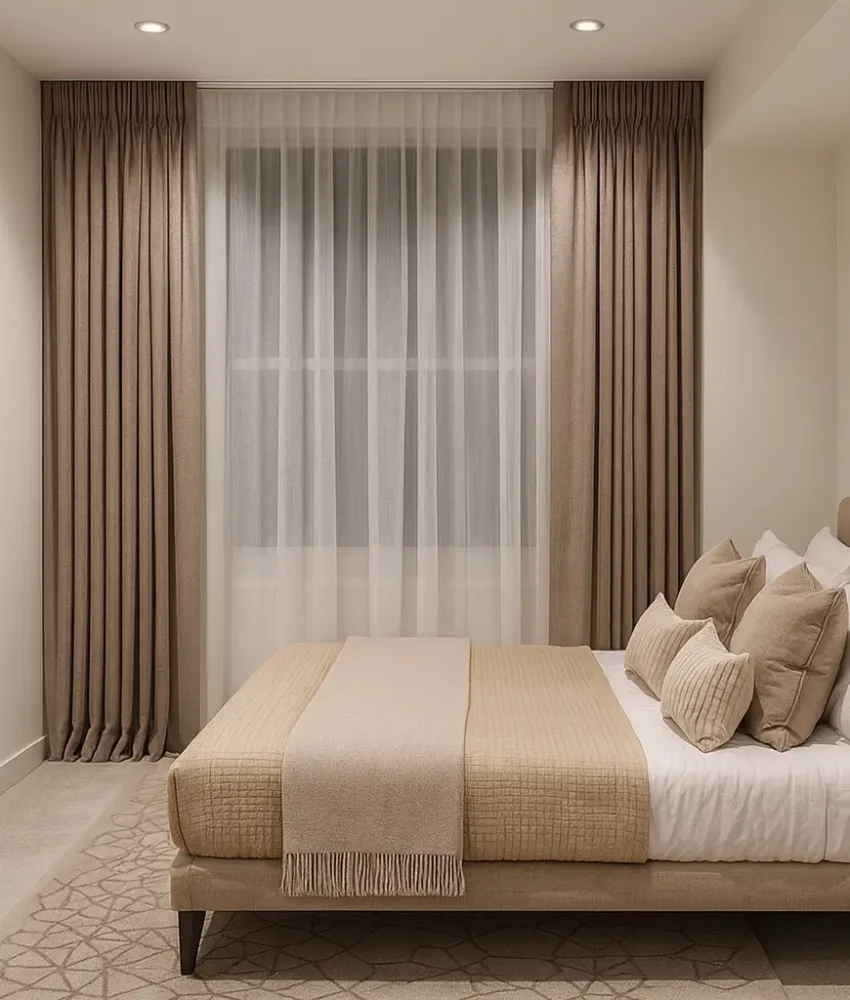 pleated curtains for bedroom