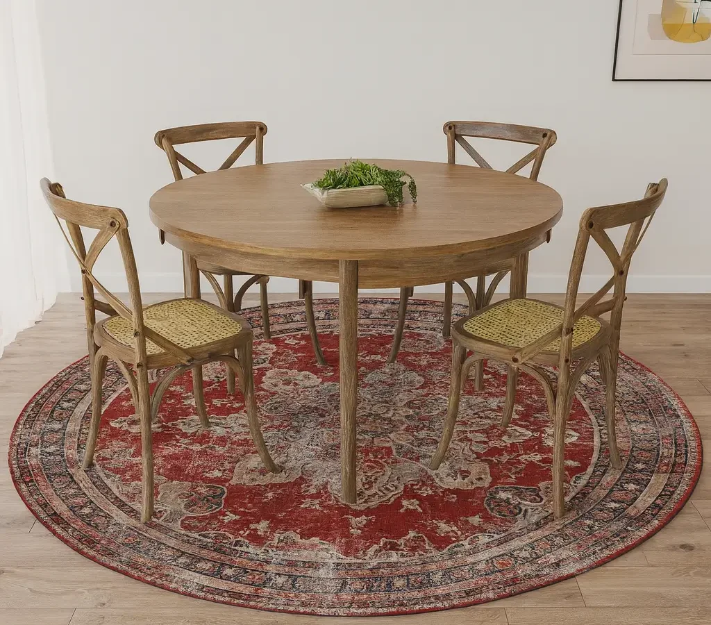 polyester rugs dinning area