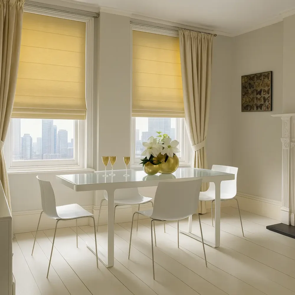 roman blinds for dinnig area