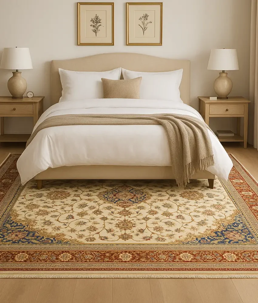 silk rug for bedroom